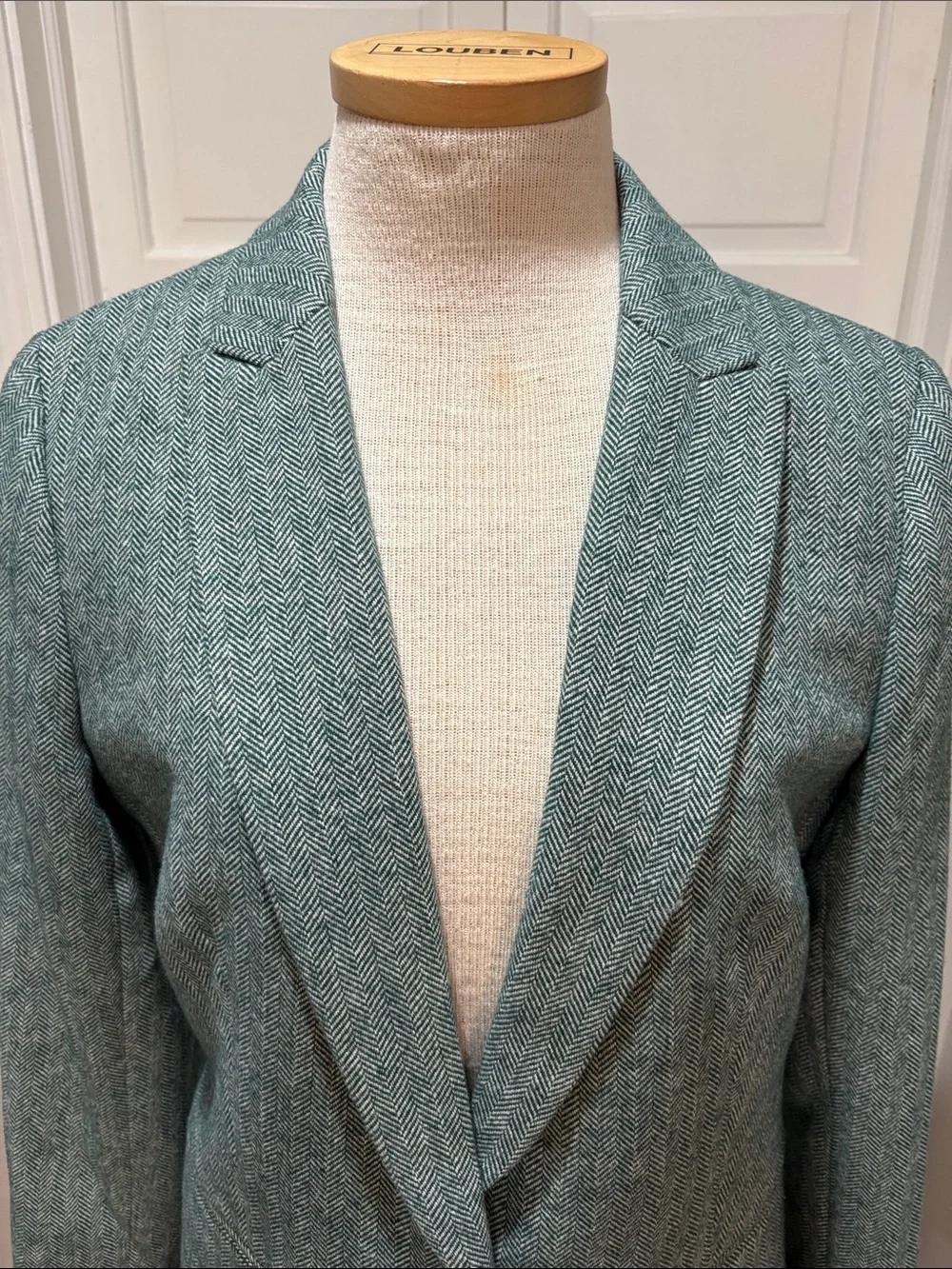 J Crew sz 10 green tweed wool blazer NWT - Picture 2 of 11